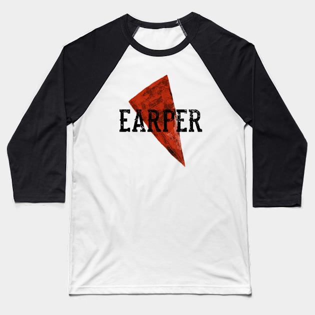 Earper Triangle (Black Text) - Wynonna Earp Baseball T-Shirt by Queerdelion